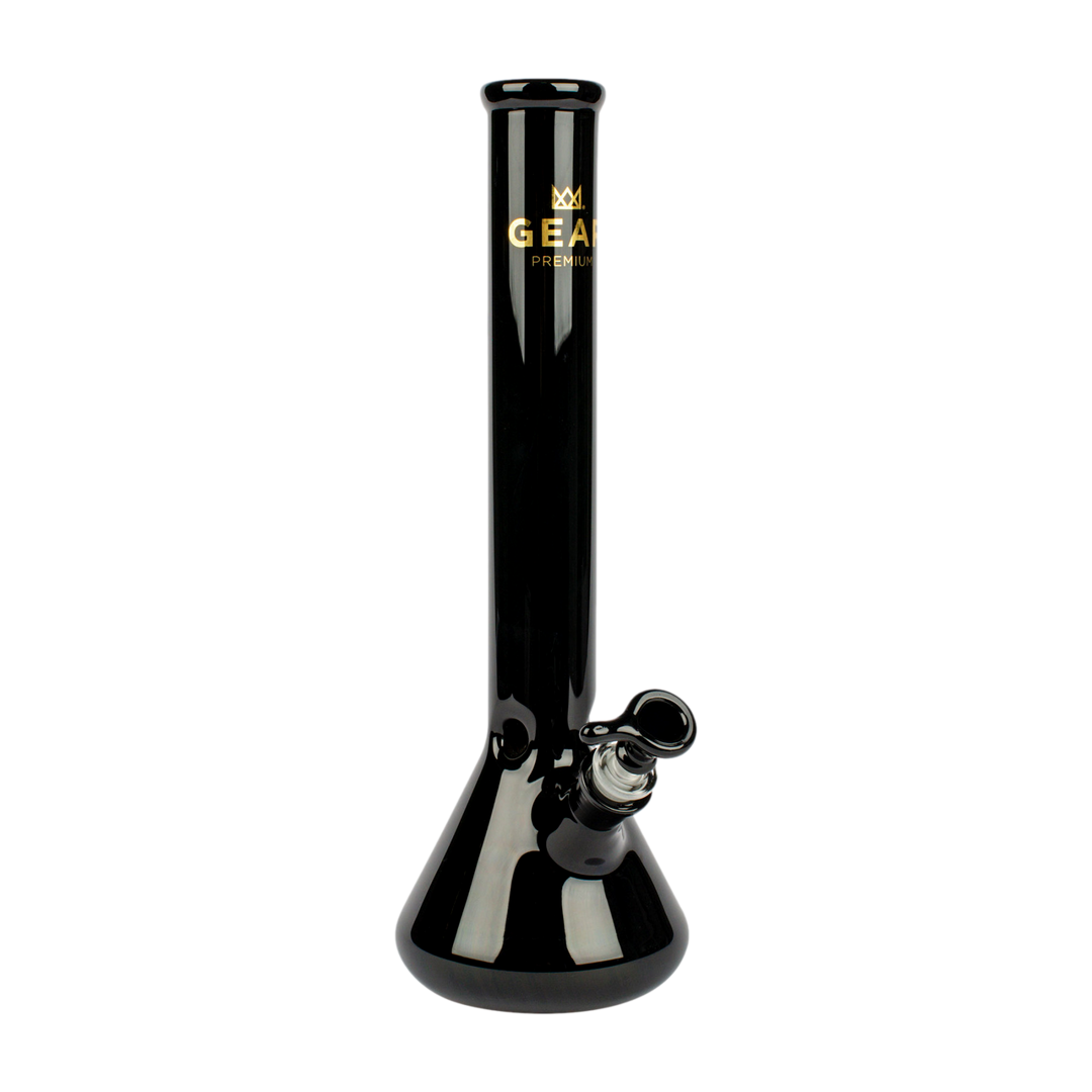 Gear Premium 13" Solid Black Beaker Tube Bong