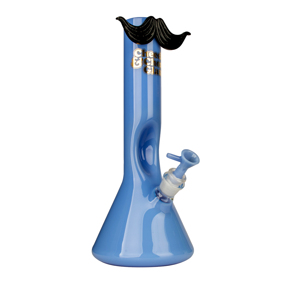 Cheech & Chong 12" Moustache Ride Beaker Base Water Pipe