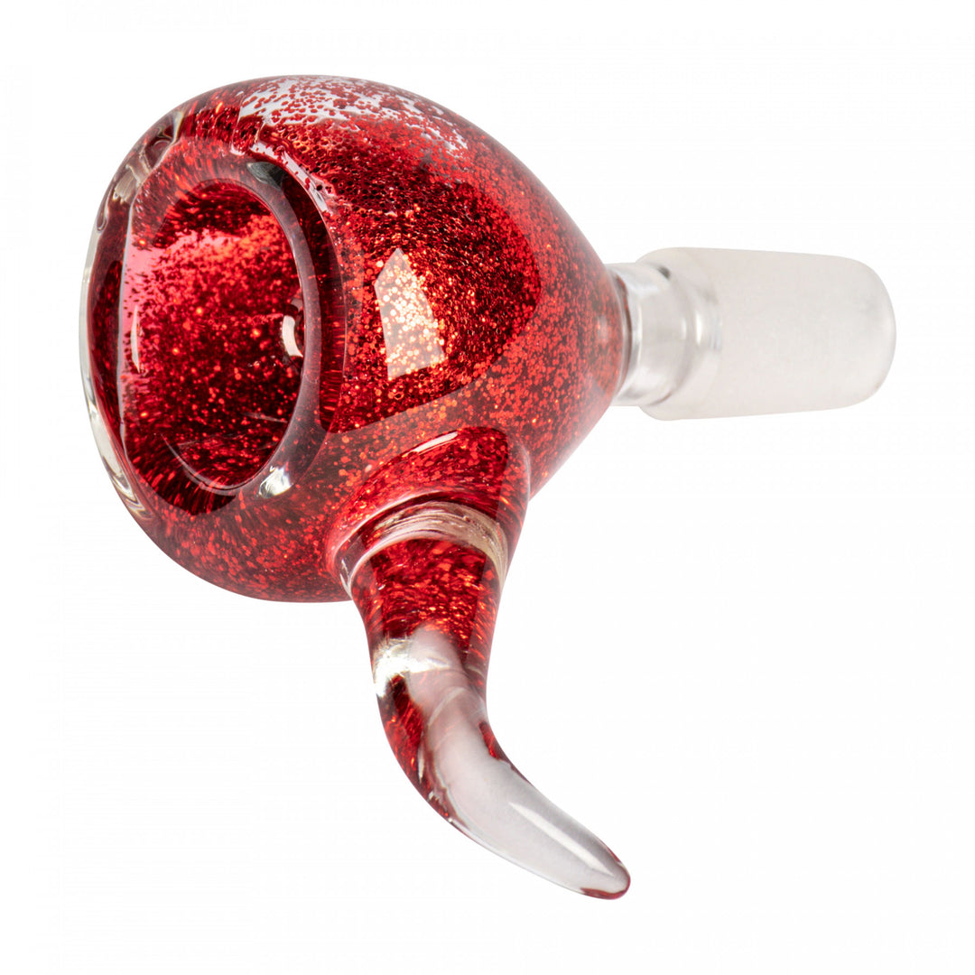 Red Eye Glass 14mm Sparkle Liquid Bong Bowl