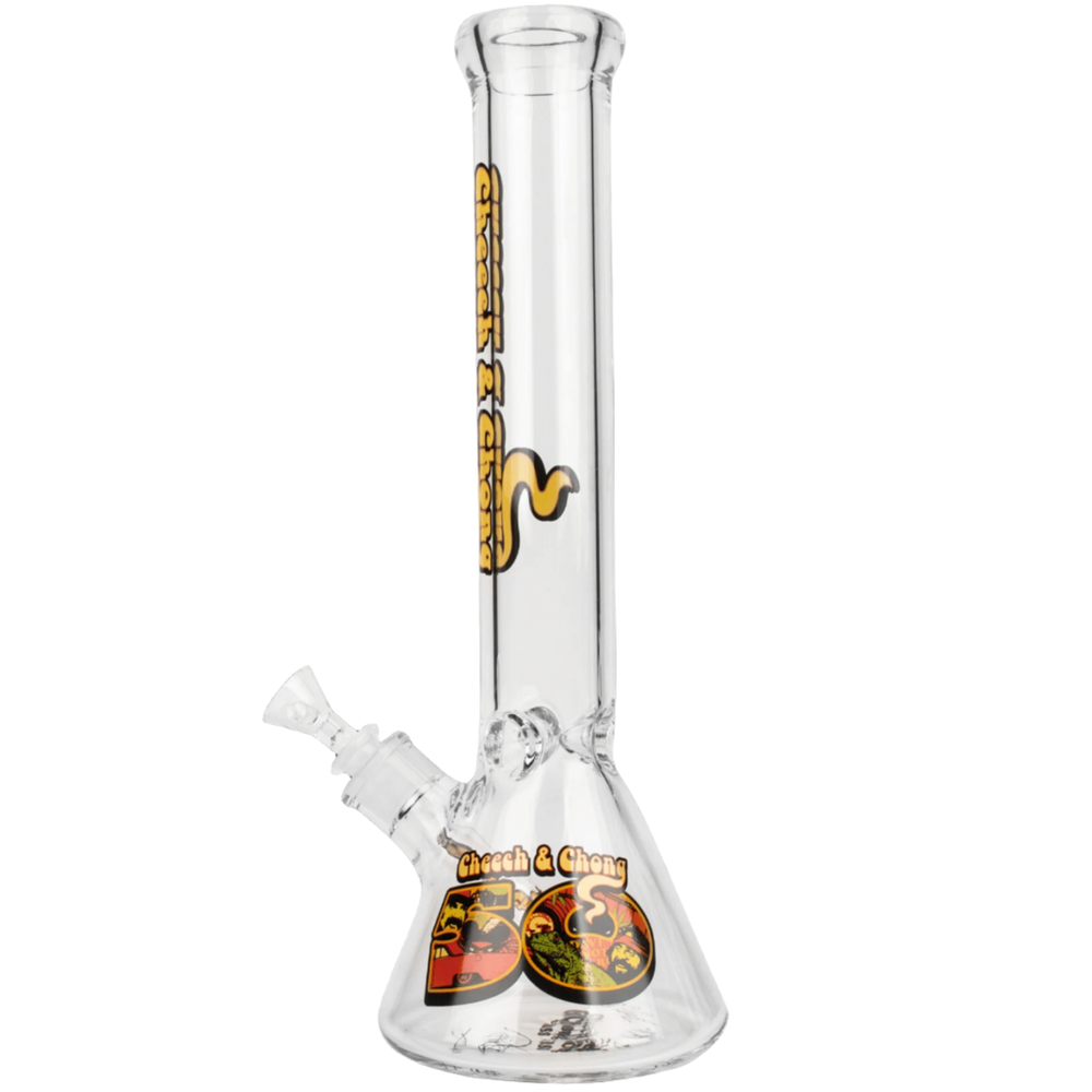 Cheech And Chong 15" 7mm Thick Commemorative 50th Anniversary Beaker Tube - Canadian Vaporizers