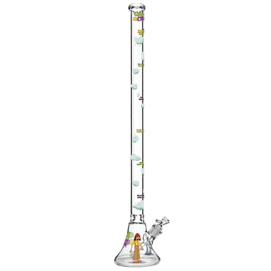 Cheech & Chong 48" 7mm Thick How High Are You Bell Base Water Pipe - Canadian Vaporizers