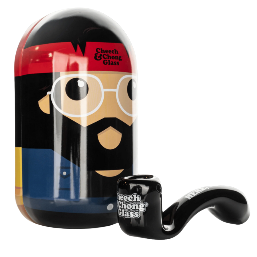 Cheech & Chong 5.5" Dave's Not Here, Man Sherlock Hand Pipe in Collectible Tin (Limited Edition) - Canadian Vaporizers