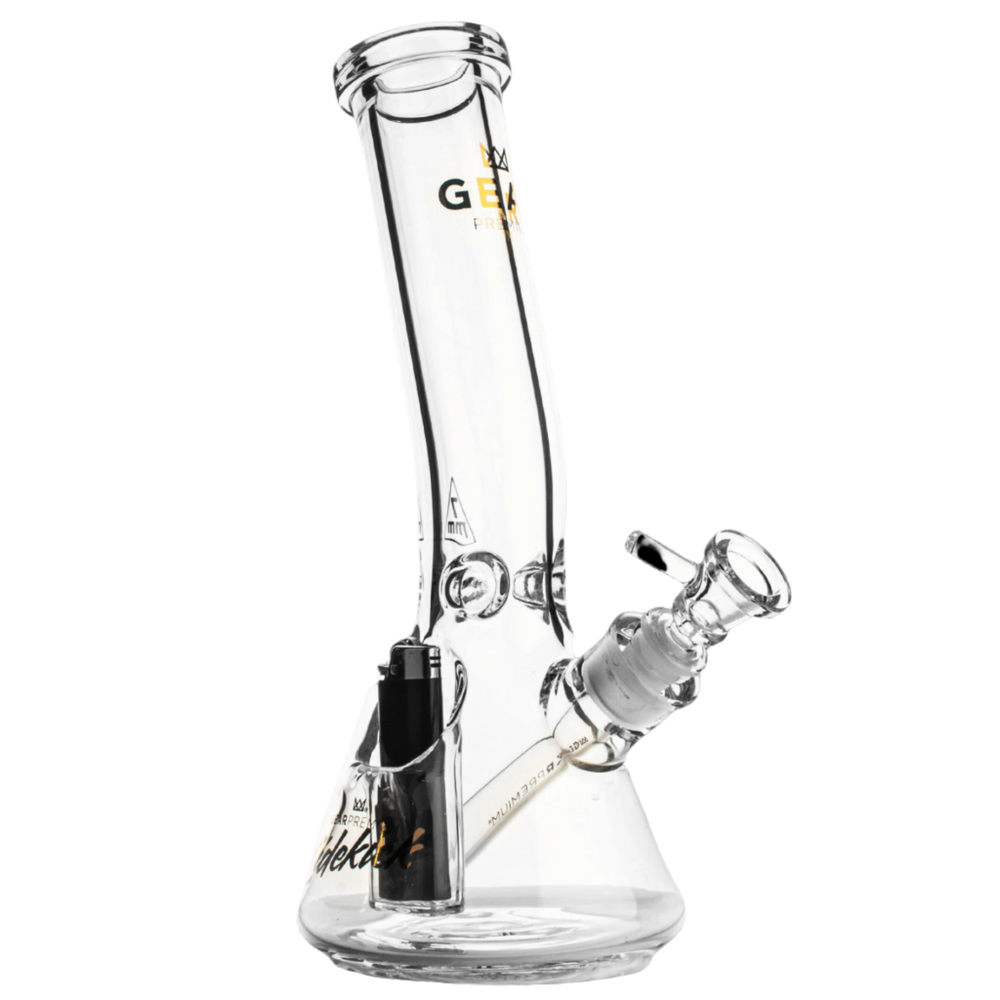 Gear Premium 12" 7mm Thick Sidekick Laid Back Beaker Base Water Pipe - Canadian Vaporizers