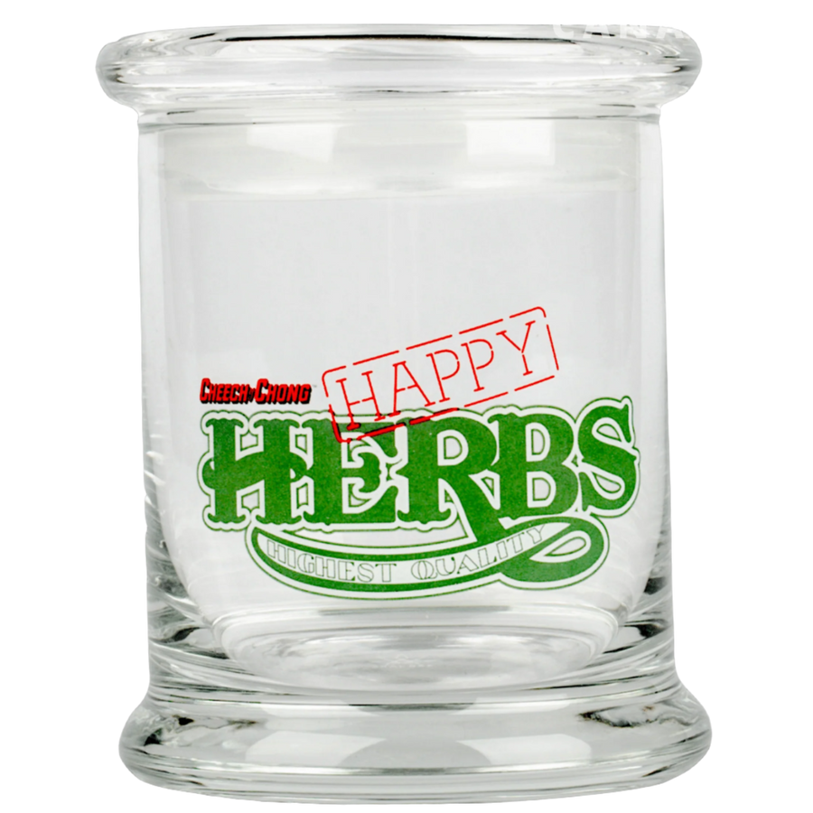 Happy Herbs Pop Top Jar - Canadian Vaporizers