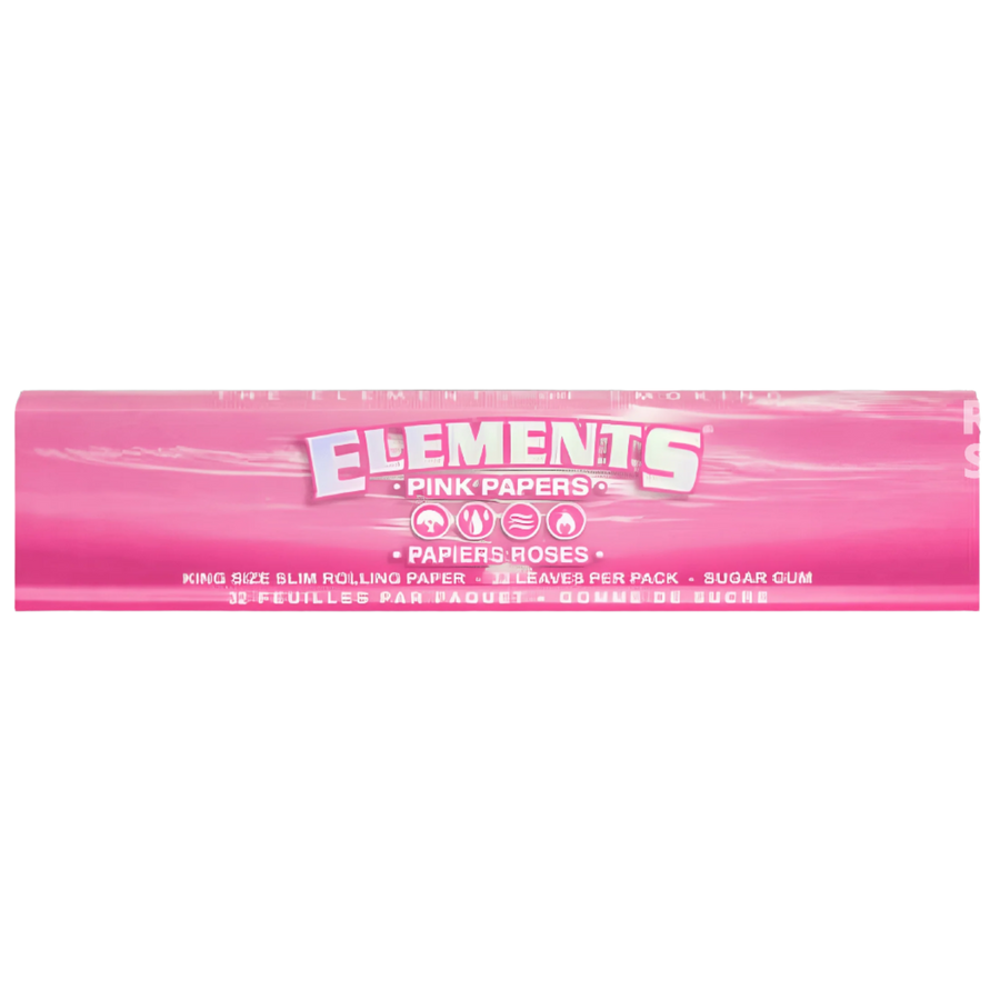 Pink King Size Slim Rolling Papers (Display of 50) - Canadian Vaporizers