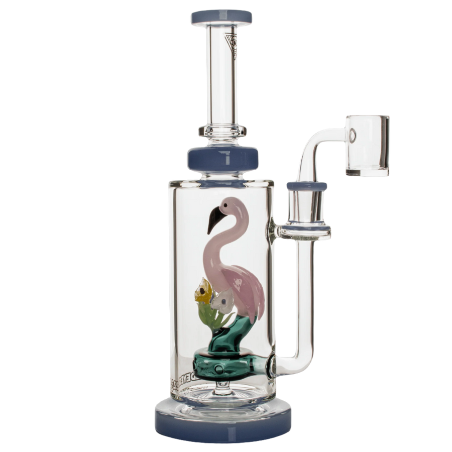 Red Eye Glass 10" Flamingo Concentrate Rig - Canadian Vaporizers