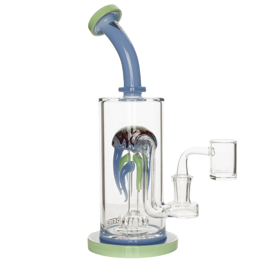 Red Eye Glass 10" Jellyfish Concentrate Rig - Canadian Vaporizers