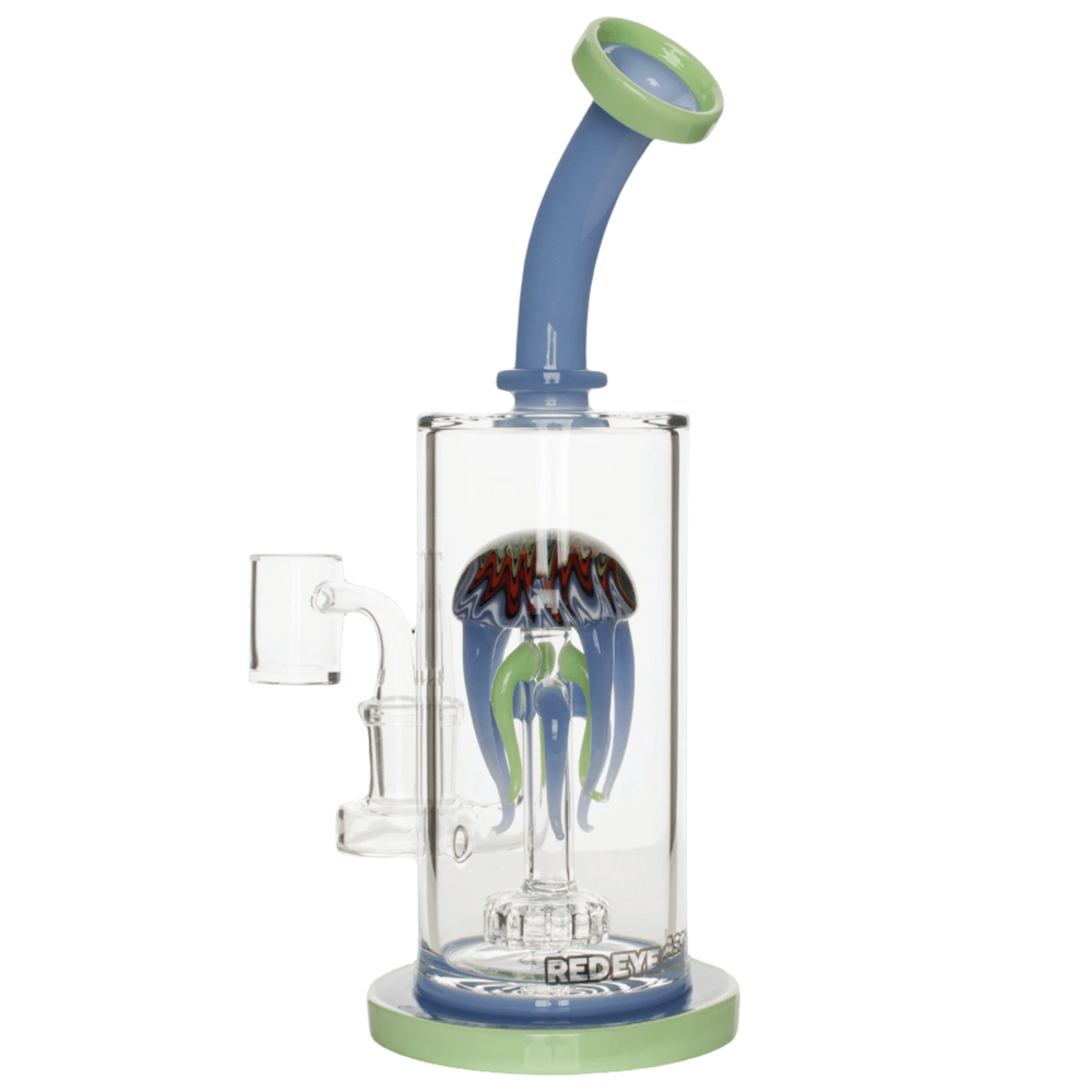 Red Eye Glass 10" Jellyfish Concentrate Rig - Canadian Vaporizers