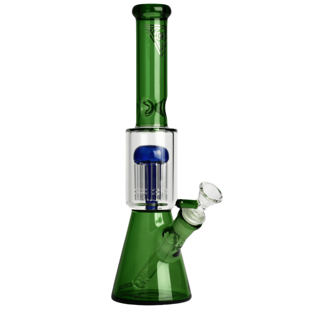 Red Eye Glass 11" Dual Chamber Beaker Tube - Canadian Vaporizers