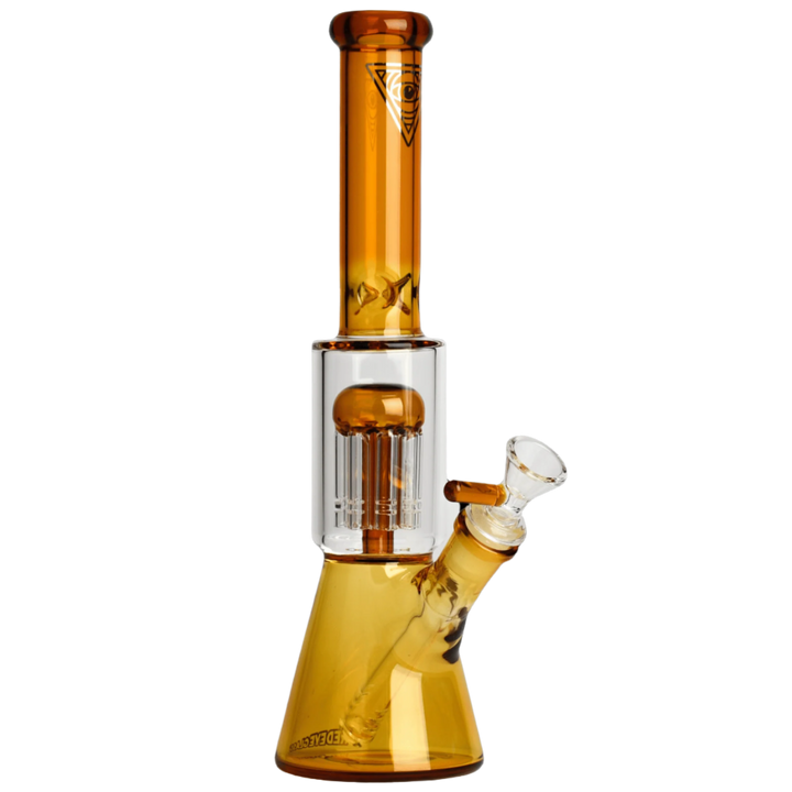 Red Eye Glass 11" Dual Chamber Beaker Tube - Canadian Vaporizers