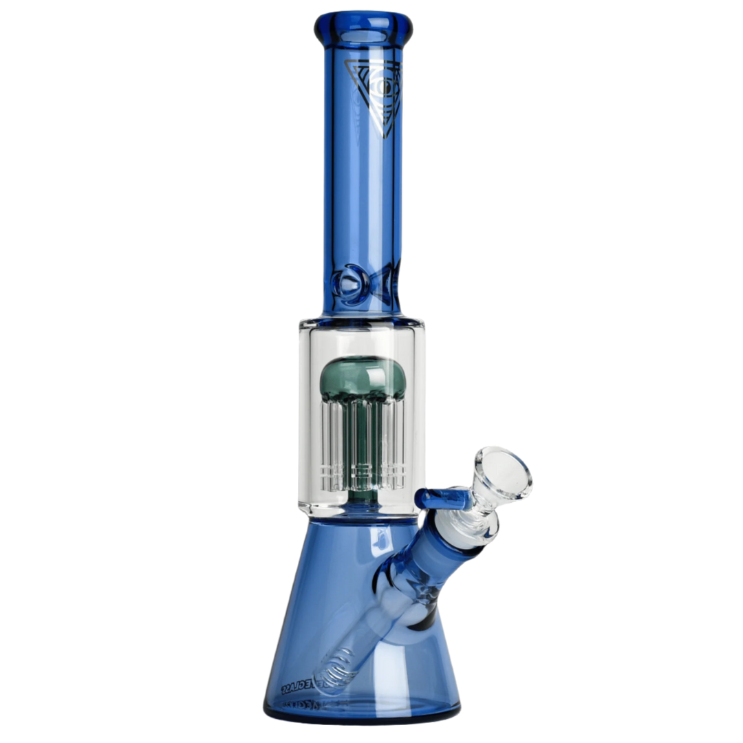 Red Eye Glass 11" Dual Chamber Beaker Tube - Canadian Vaporizers