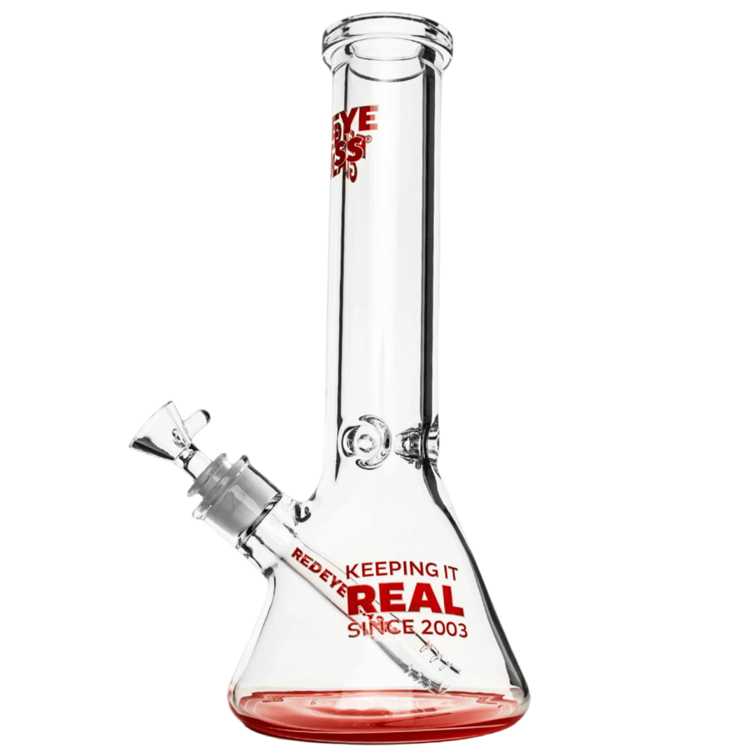 Red Eye Glass 12" 7mm Thick Modern Since 2003 Beaker Base Water Pipe - Canadian Vaporizers