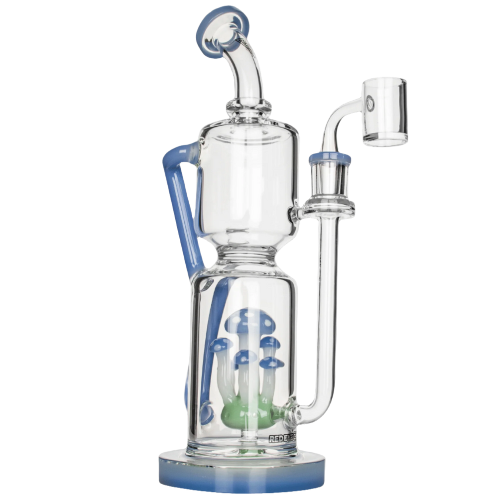 Red Eye Glass 12" Teacher Concentrate Recycler Rig - Canadian Vaporizers