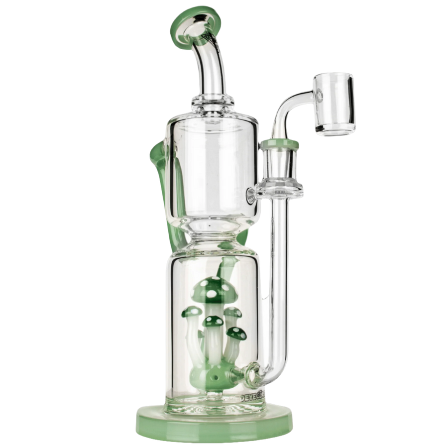 Red Eye Glass 12" Teacher Concentrate Recycler Rig - Canadian Vaporizers