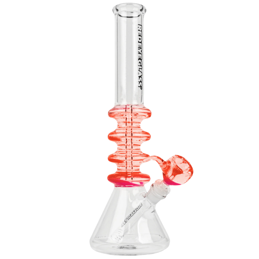 Red Eye Glass 14" Sparkle Liquid Tube - Canadian Vaporizers