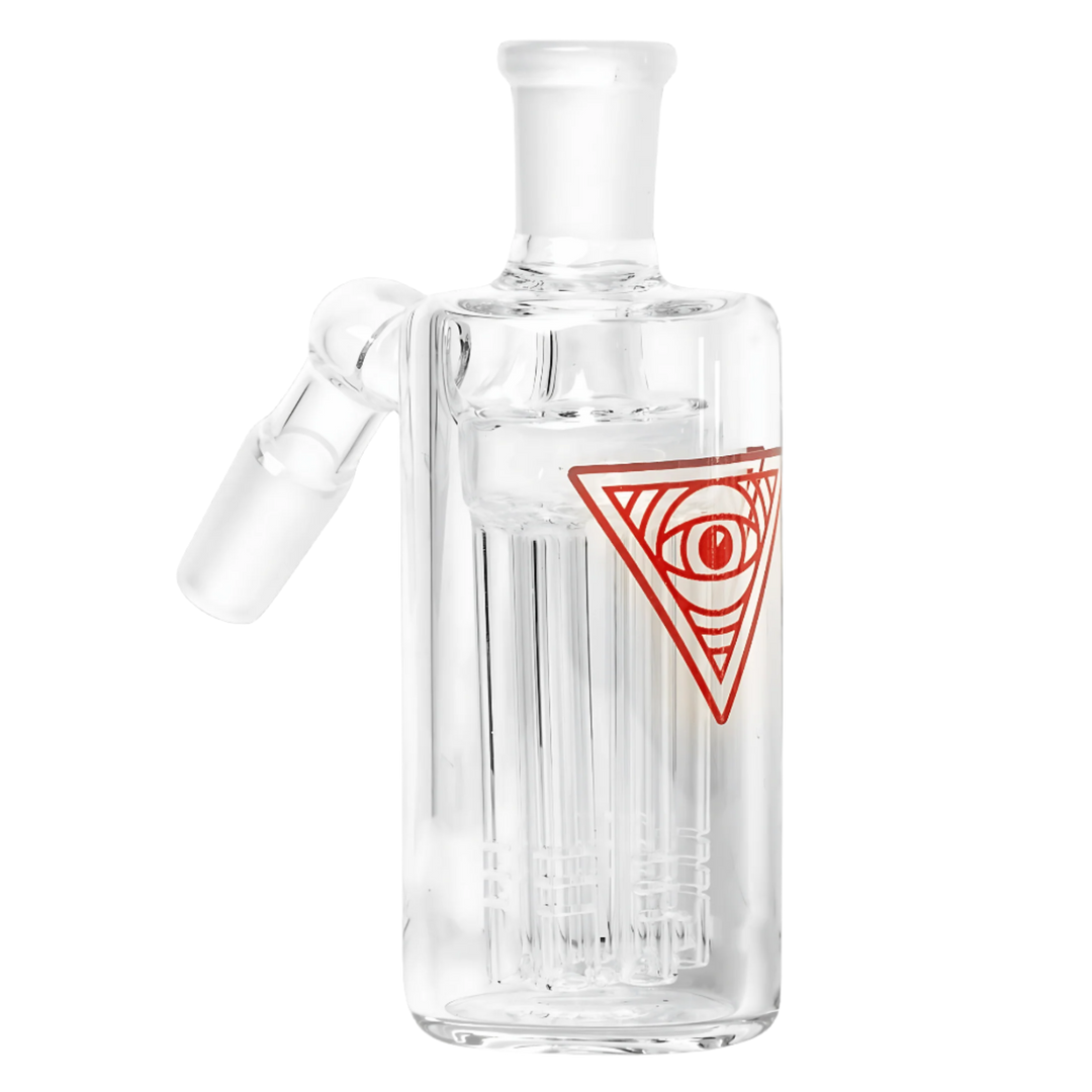 Red Eye Glass 14mm 45 Degree Clear Ash Catcher W/6 - Arm Tree Perc - Canadian Vaporizers