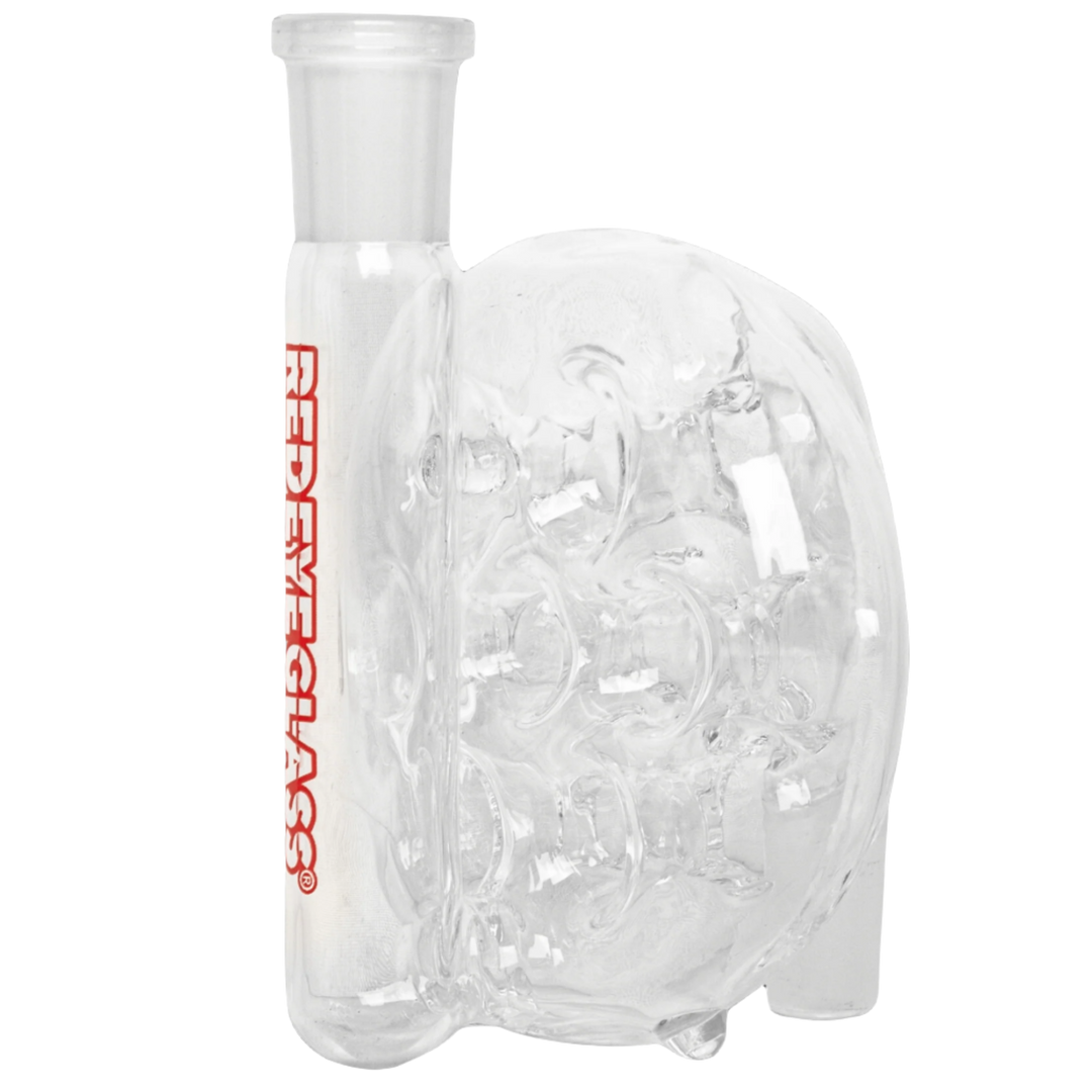 Red Eye Glass 14mm 90 Degree Clear Ash Catcher W/Swiss Perc - Canadian Vaporizers