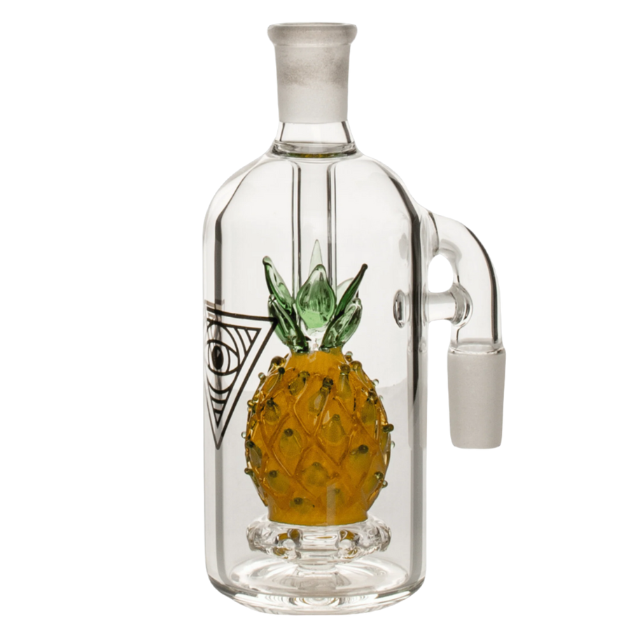 Red Eye Glass 14mm 90 Degree Pineapple Ash Catcher - Canadian Vaporizers