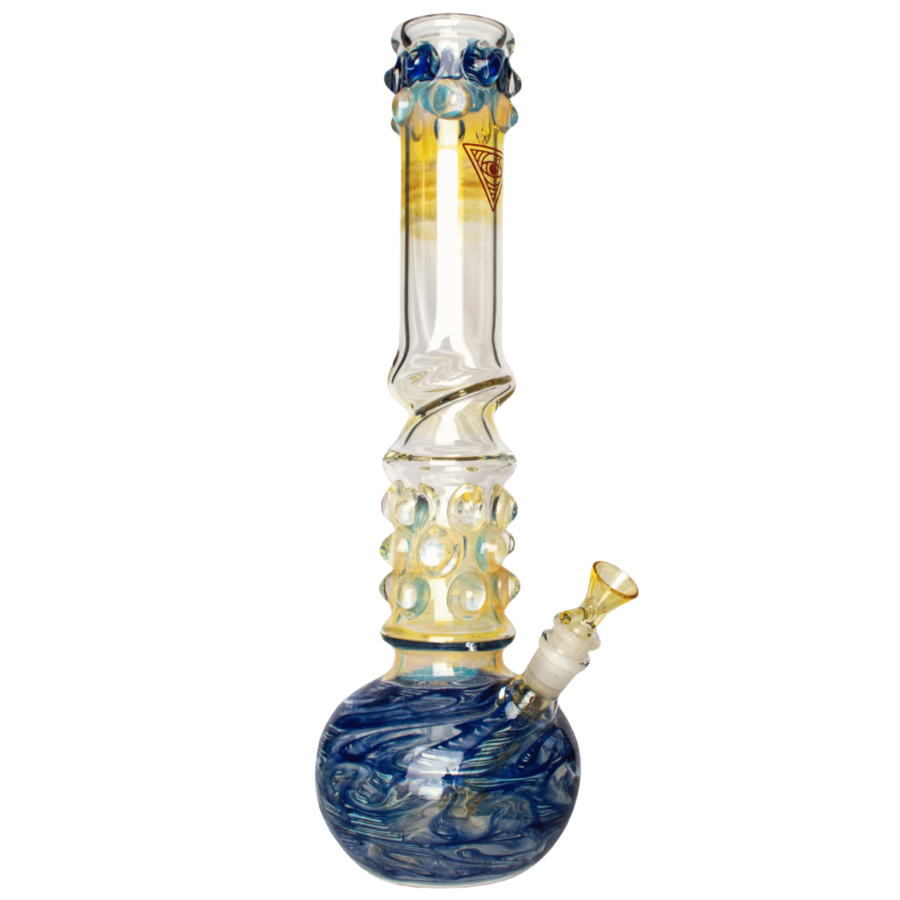 Red Eye Glass 16" Mega Marble Bubble Base Water Pipe (Limited Edition) - Canadian Vaporizers