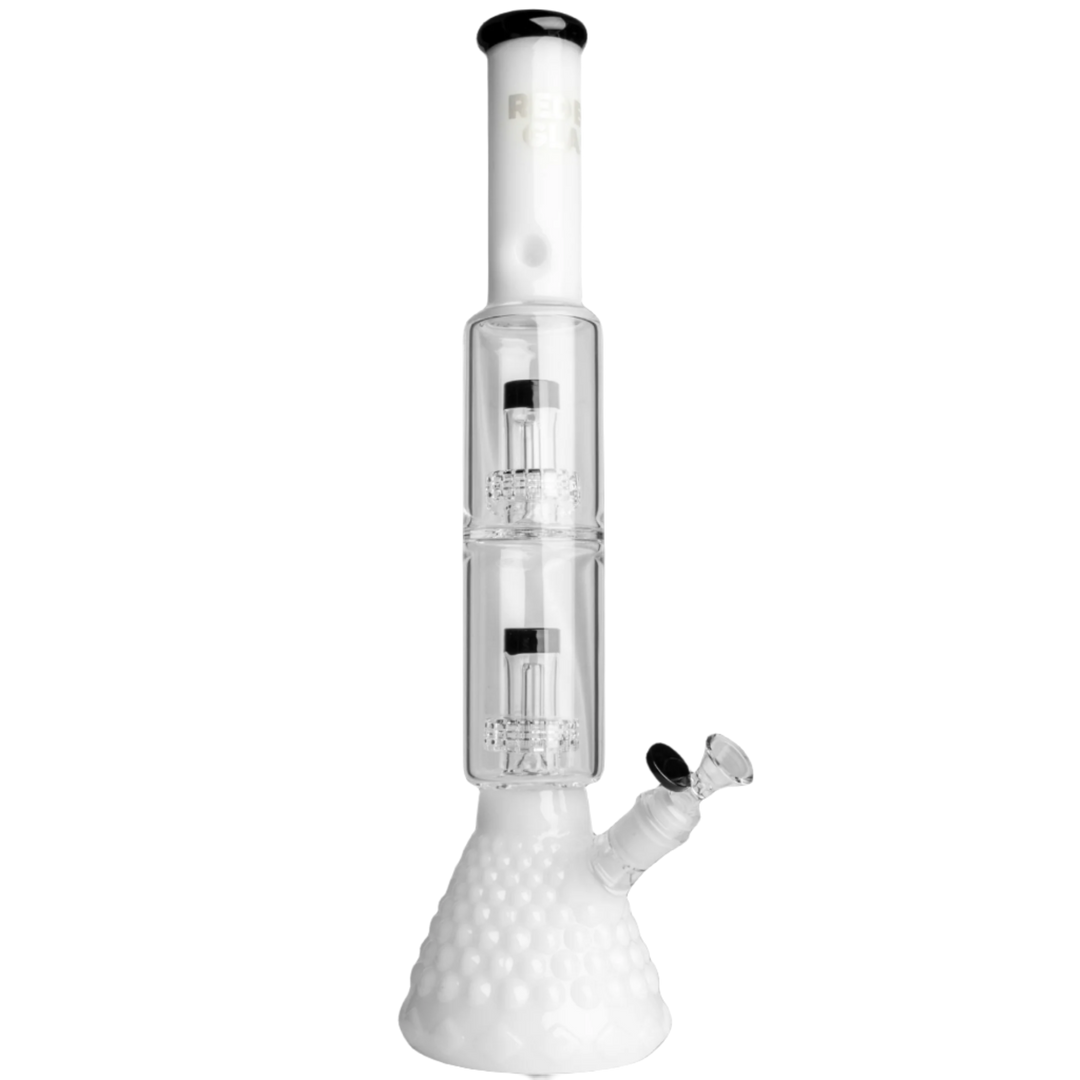 Red Eye Glass | 18" Heracles Beaker Base Water Pipe - Canadian Vaporizers