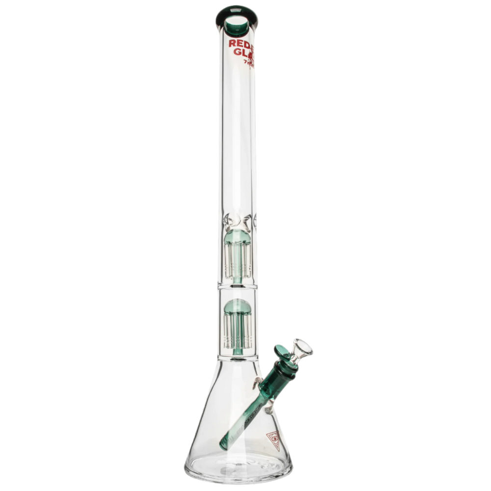 Red Eye Glass 24" 7mm Thick Wildwood Triple Chamber Beaker Base Water Pipe - Canadian Vaporizers