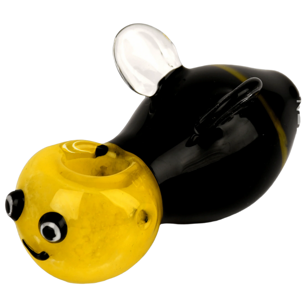 Red Eye Glass 3.5" Bee Hand Pipe - Canadian Vaporizers