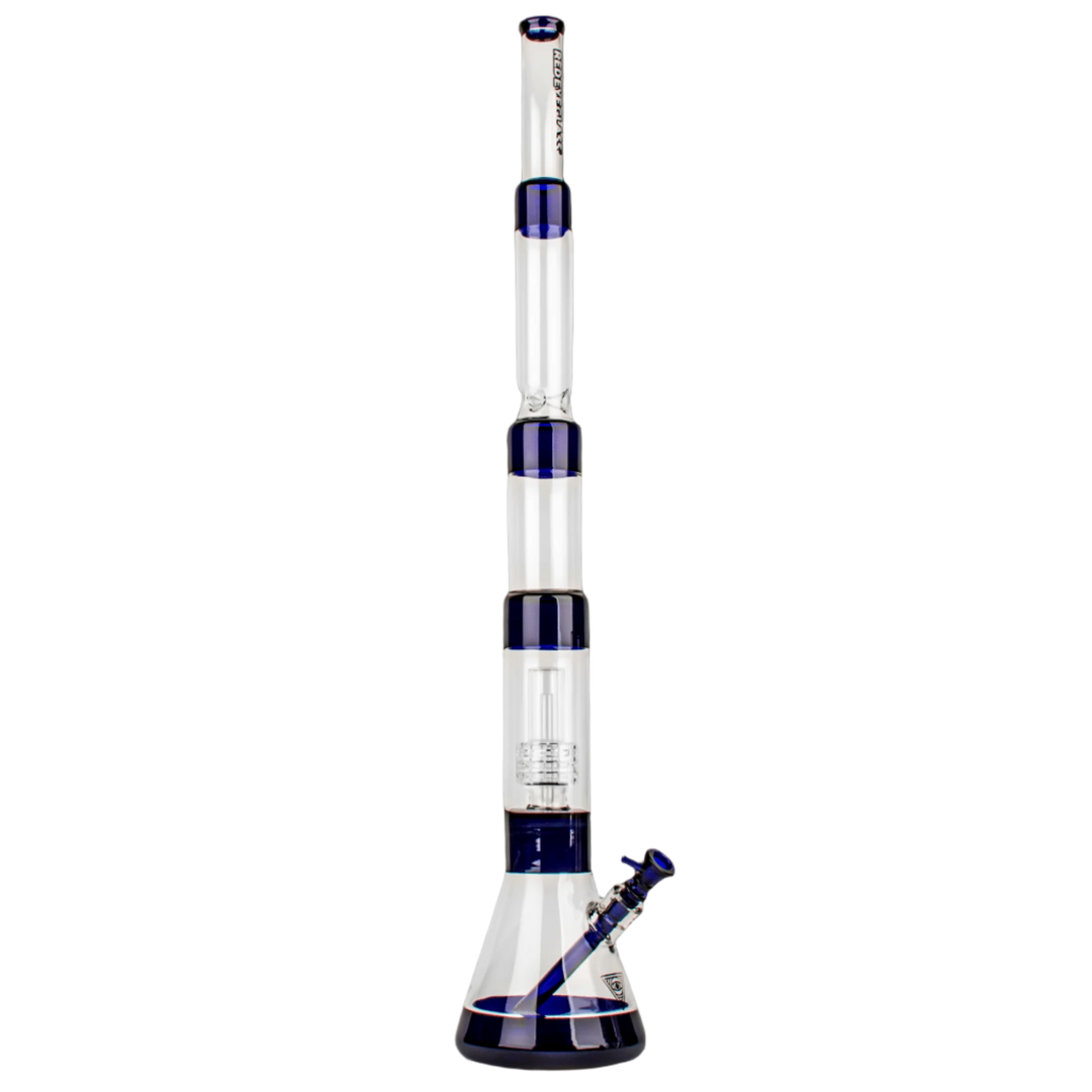 Red Eye Glass | 36" Dual Chamber Step Down Beaker Tube - Canadian Vaporizers