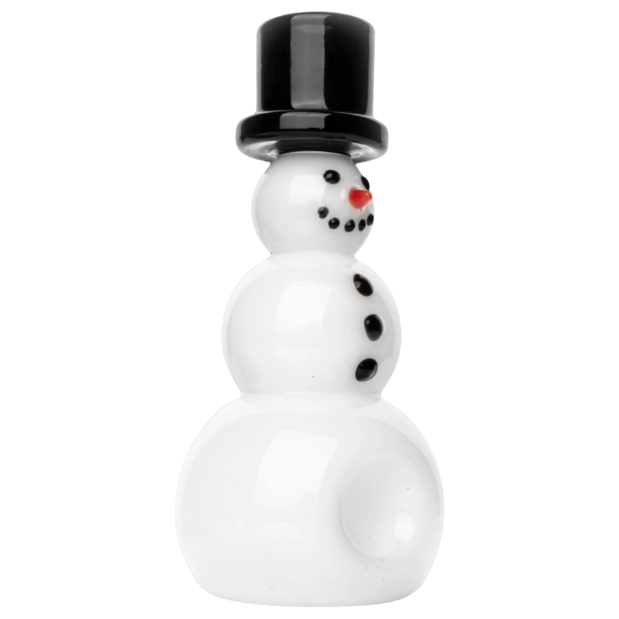 Red Eye Glass 5.5" Snowman Hand Pipe - Canadian Vaporizers