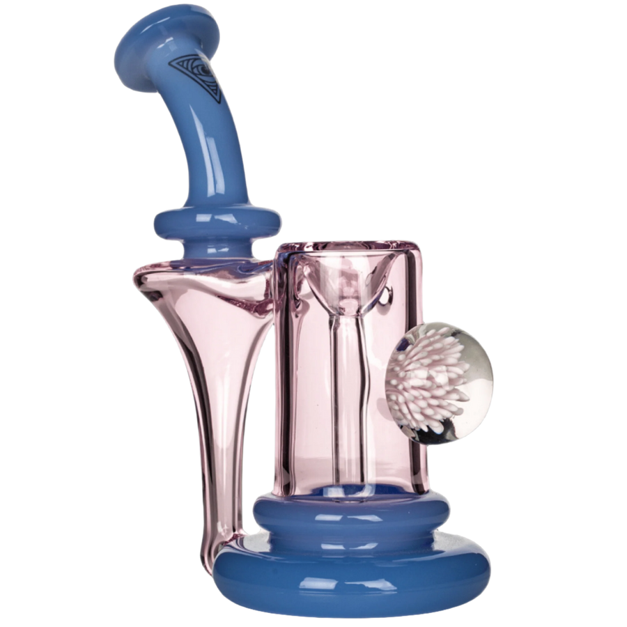 Red Eye Glass 6" Thorp Sherlock Recycler Bubbler - Canadian Vaporizers