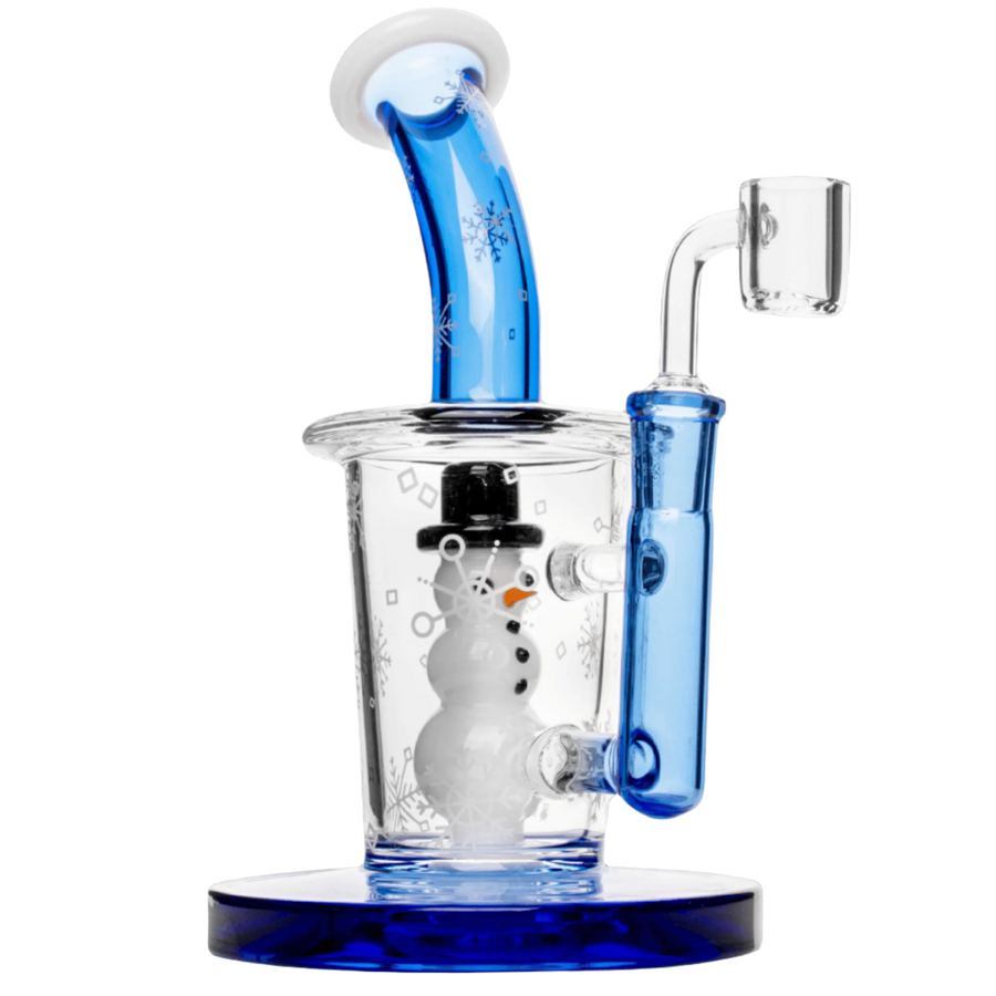 Red Eye Glass 8" Snowman Concentrate Rig - Canadian Vaporizers