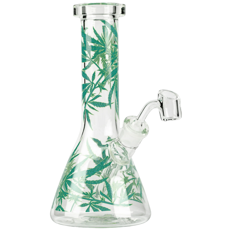 Red Eye Glass | 8.5" Leaf Concentrate Beaker - Canadian Vaporizers