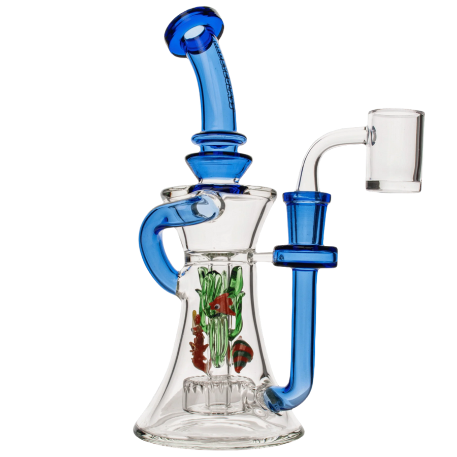 Red Eye Glass 8.5" Sealife Concentrate Recycler - Canadian Vaporizers