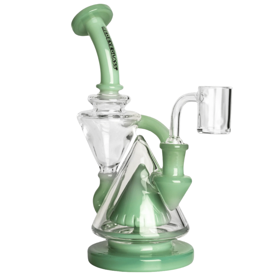 Red Eye Glass 8.5" Three-Step Concentrate Recycler - Canadian Vaporizers