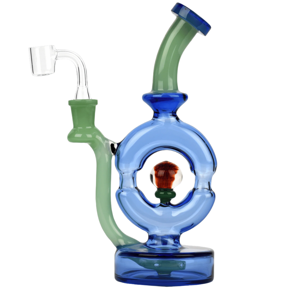 Red Eye Glass 9" Donut Rig - Canadian Vaporizers