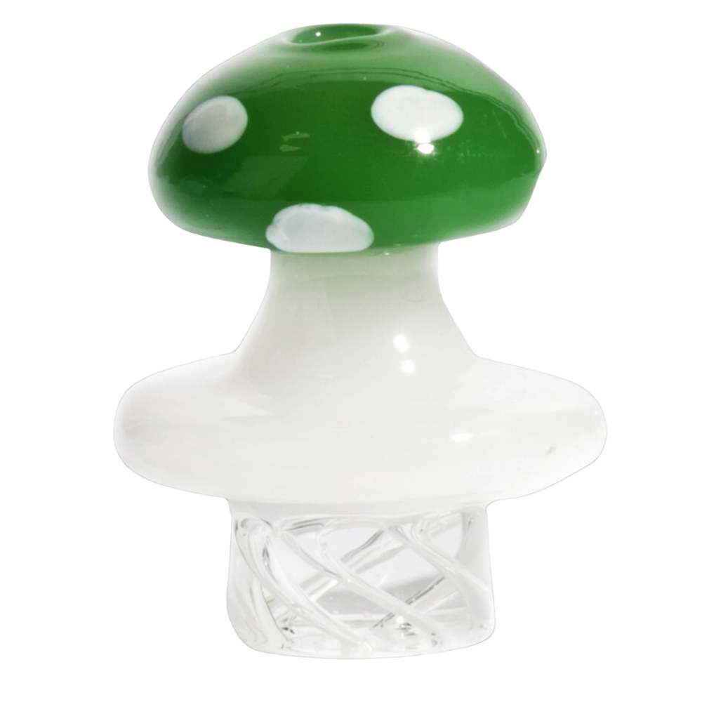 Red Eye Glass Mushroom Whirlpool Carb Cap - Canadian Vaporizers