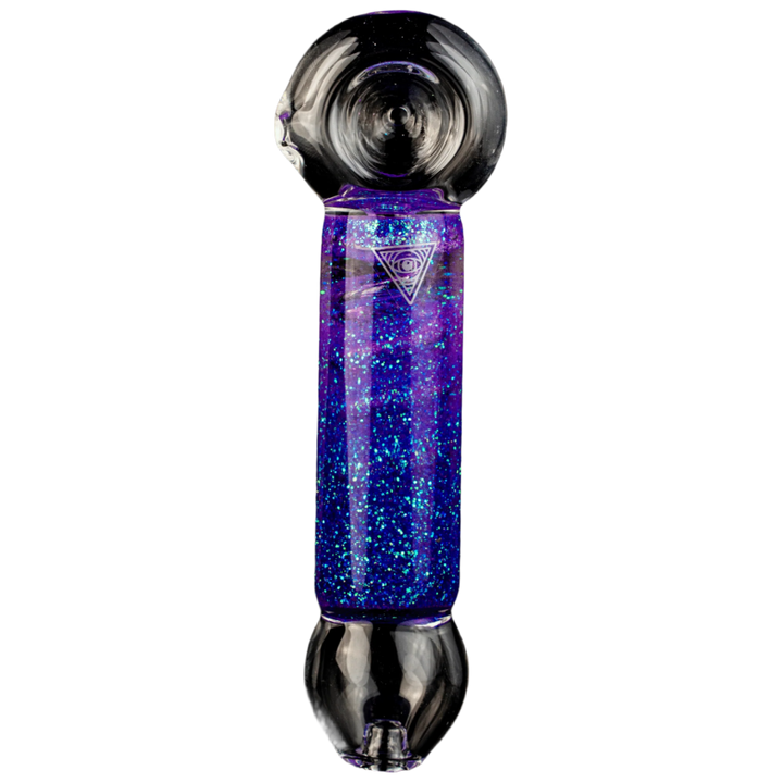 Red Eye Glass Sparkle Chiller Coil Hand Pipe - Canadian Vaporizers