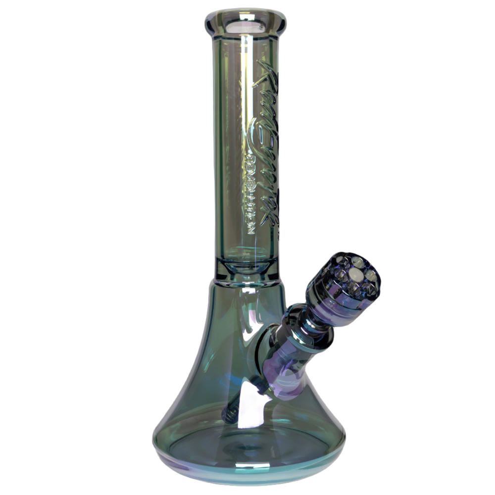 Red Eye Tek 14" 7mm Thick Metallic Terminator Finish Revolution Bell Base Water Pipe - Canadian Vaporizers