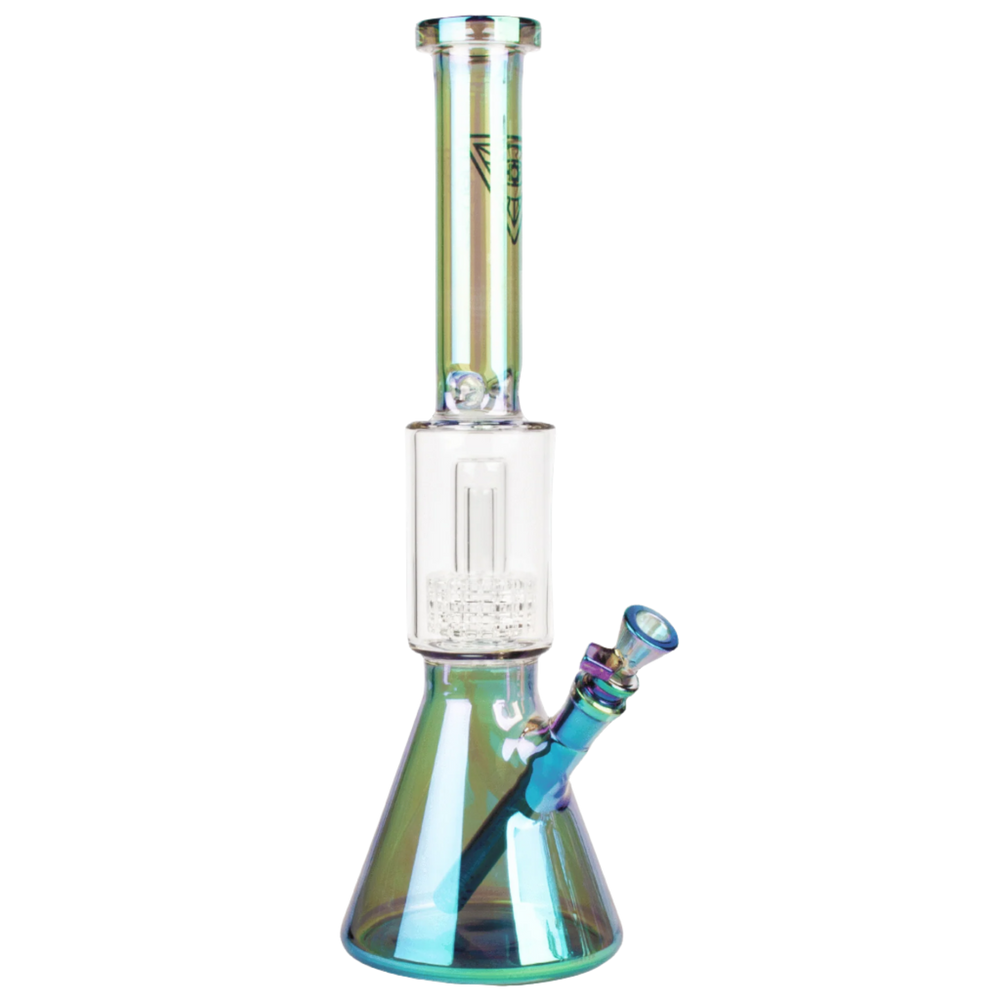 Red Eye Tek 16" Metallic Terminator Finish Dual Chamber Beaker Tube - Canadian Vaporizers