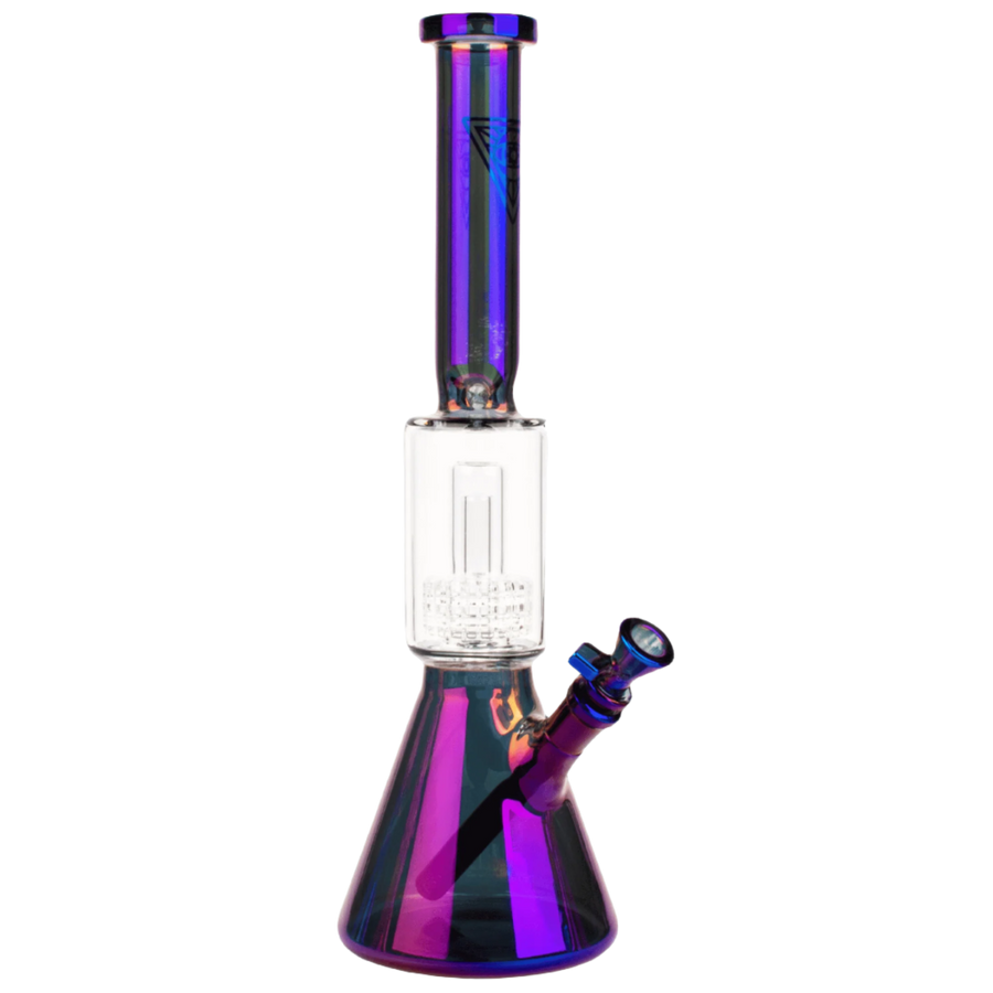 Red Eye Tek 16" Metallic Terminator Finish Dual Chamber Beaker Tube - Canadian Vaporizers