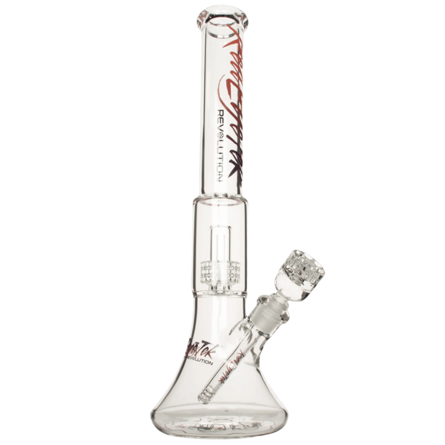 Red Eye Tek 19" 7mm Thick Revolution Dual Chamber Bell Base Water Pipe - Canadian Vaporizers