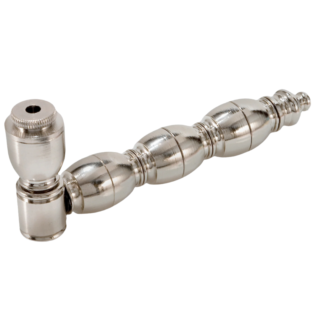 Triple Chamber Nickel Metal Pipe - Canadian Vaporizers