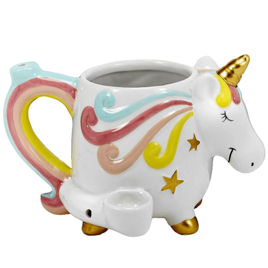 Unicorn Ceramic Mug Pipe - Canadian Vaporizers